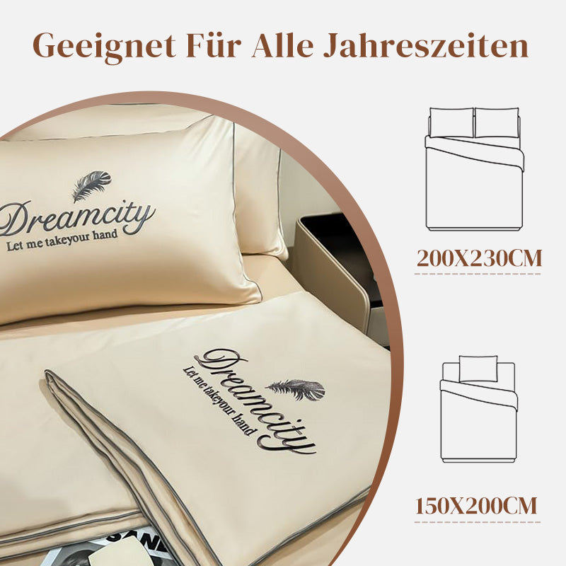 📢📢Letzter Tag – 50 % Rabatt!! ⏰4-teiliges Bettwäsche-Set – atmungsaktiv & kühlend, mit temperaturregulierender Funktion – für ganzjährig angenehmen Schlaf🛏️💤