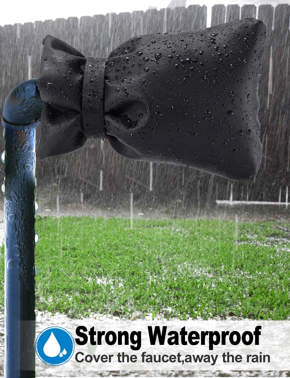 🎁 1+1 GRATIS❄️ Wasserhahn-Abdeckung mit Kordelzug – winterfester Frostschutz für Außenwasserhähne, warm & wasserdicht