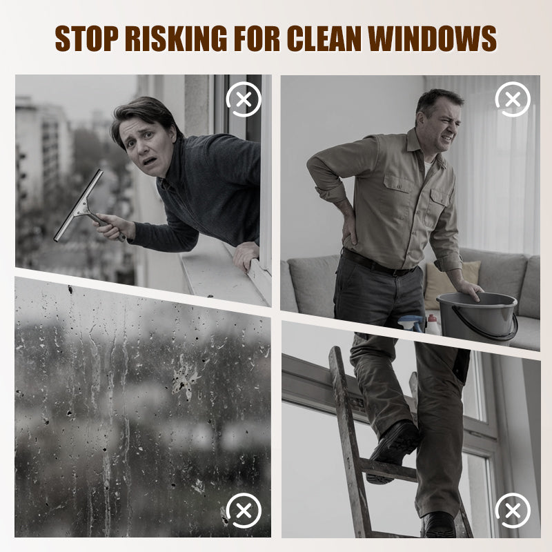 Automatischer Fenster- und Glasreinigungsroboter mit intelligentem Sprühsystem & sicherer Routenführung