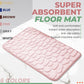 🛁 50% RABATT!🏠✨ Rutschfeste Memory-Foam-Badematte mit Kiesel-Velours – für Bad, Flur & Wohnzimmer