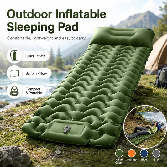 📢Mid-Season Sale: −50% nur für kurze Zeit⏰🏕️ Leichte Camping-Isomatte – aufblasbar, kompakt & vielseitig für Zelt, Auto, Reisen & Mittagsschlaf 🛏️