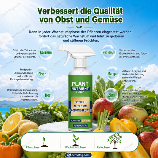 🧑‍🌾 50 % Rabatt – Universeller Pflanzendünger mit Sprühfunktion – für Blumen, Grünpflanzen & Gemüse, 3-in-1 Blatt- & Wurzeldüngung 🌱