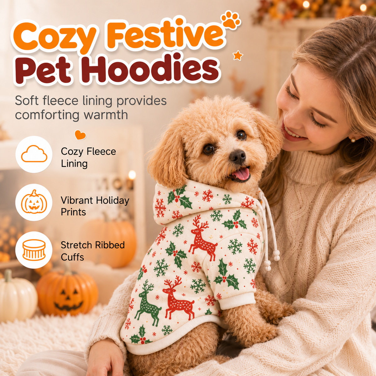 🐶 Tie-Dye Hundepullover für Herbst & Winter – warmes Pet-Sweatshirt, bequem & stylisch für kleine & mittlere Hunde🍂