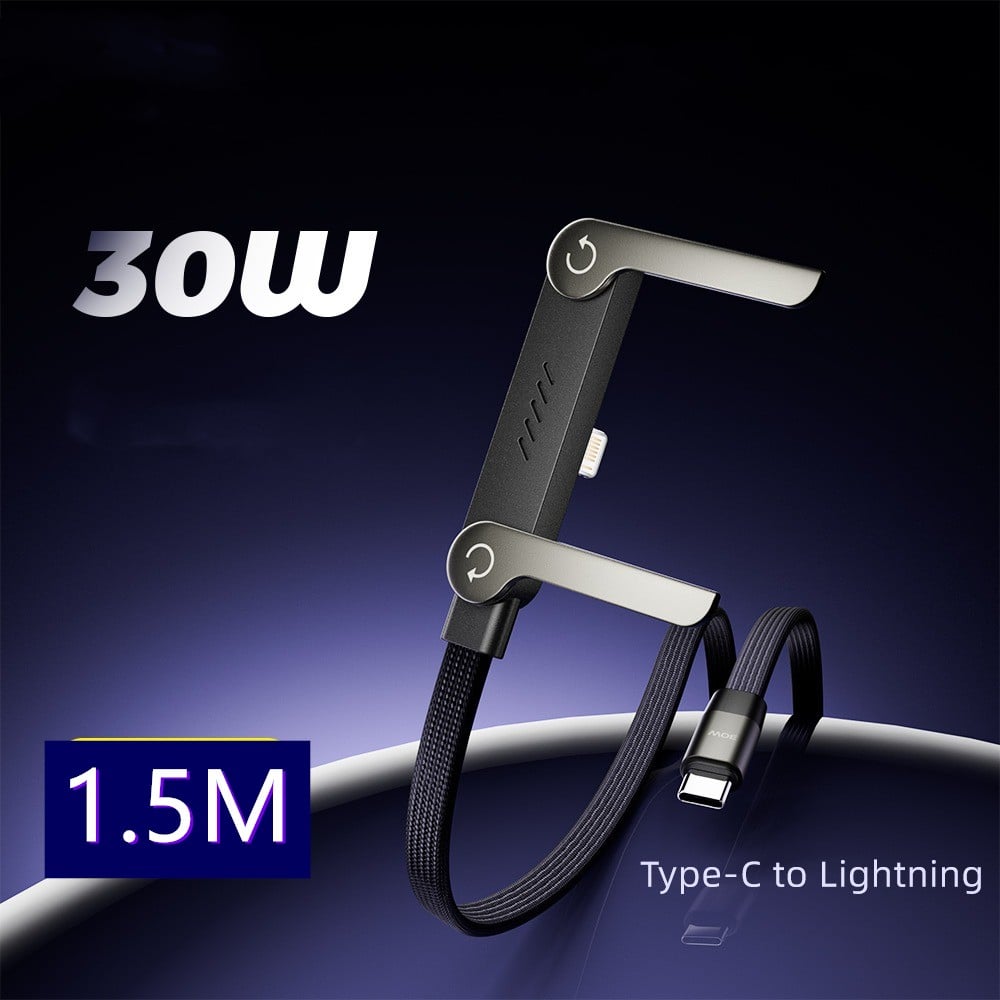 📱 50% RABATT! ⚡ 2-in-1 Geflochtenes Schnellladekabel mit Handyhalter – 240W Ultra-Fast, Stabiler Stand & Kein Kabelsalat 🔋