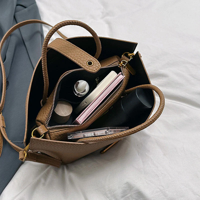 🍁Letzter Tag: 50% Rabatt✨Elegante, einfarbige Damenhandtasche im französischen Stil