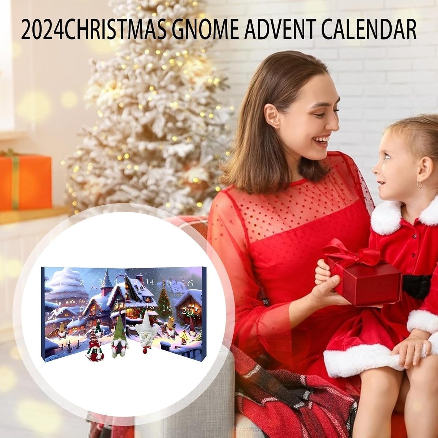🎅 Weihnachts-Wichtel Countdown-Kalender 2025 – Deko & Geschenkidee für die Adventszeit