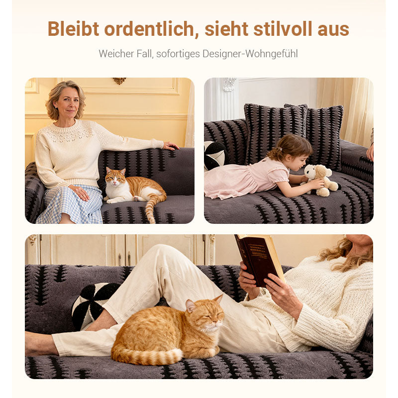 ✨🎅Weihnachtsangebote – Nur für kurze Zeit!⏰🧸PLÜSCH-SOFAÜBERZÜGE – Ultraweiches Sherpa- und kratzfestes Material, maschinenwaschbar, mit elastischen Ecken für sicheren Halt 🐾✨