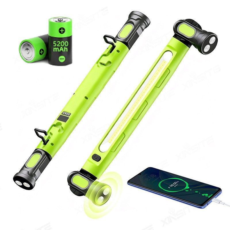 💡 LED-Arbeitsleuchte 3000LM mit Magnetfuß & Aufhängehaken 🔋 5200mAh Akku für Werkstatt, Garage und Auto