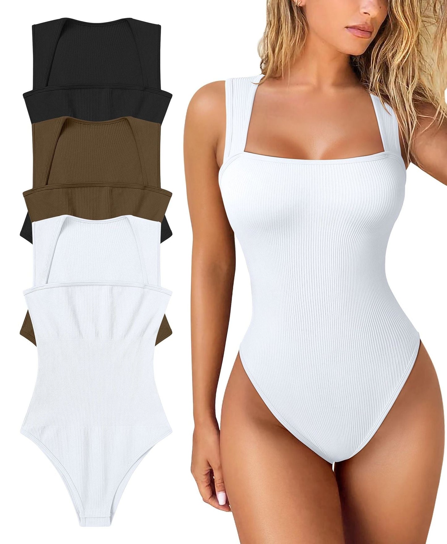 💕Letzter Tag: 60 % Rabatt💕Ärmellose figurformende Bodysuits mit Bauchkontrolle🩱