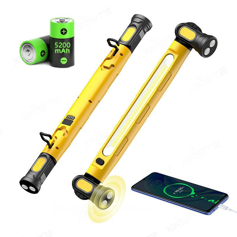 💡 LED-Arbeitsleuchte 3000LM mit Magnetfuß & Aufhängehaken 🔋 5200mAh Akku für Werkstatt, Garage und Auto