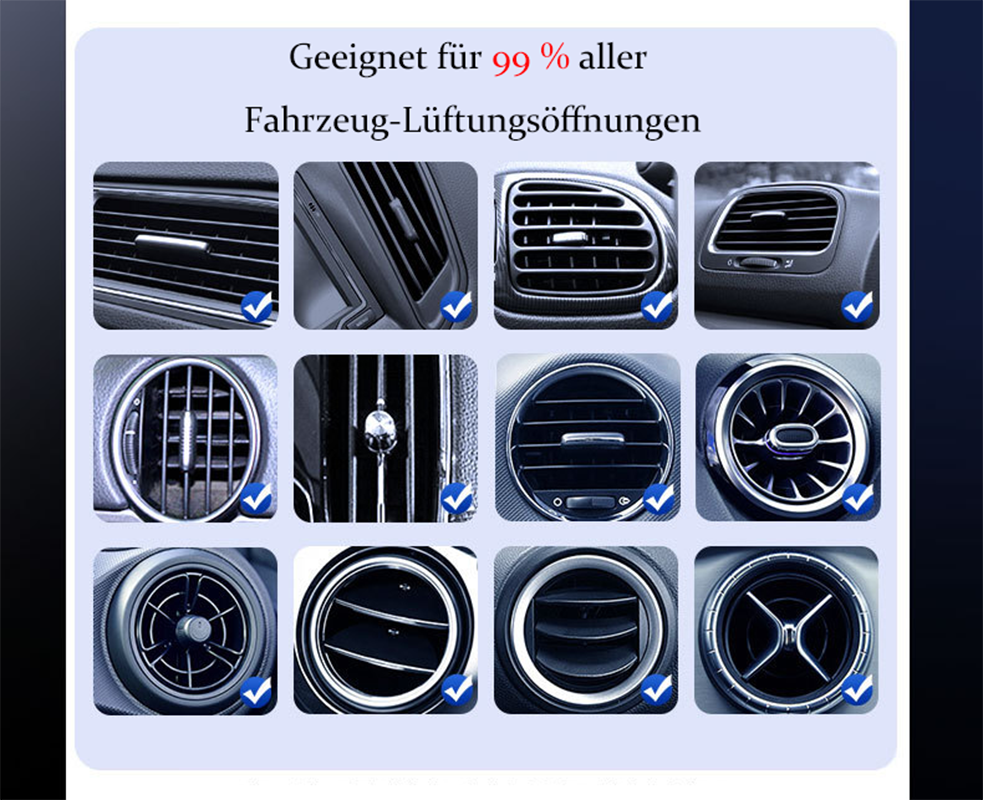 📱Intelligente 2-in-1 Auto-Drehbare Handyhalterung & Kabelloses Ladegerät⚡