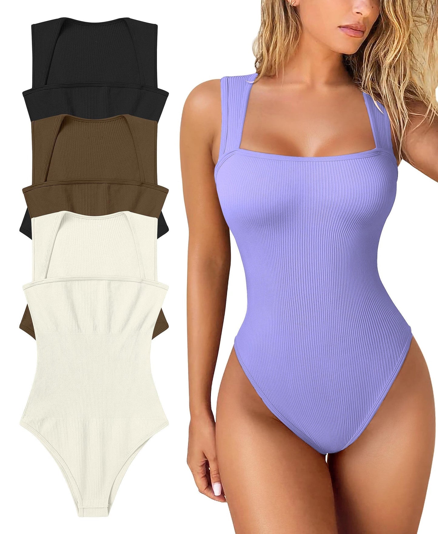 💕Letzter Tag: 60 % Rabatt💕Ärmellose figurformende Bodysuits mit Bauchkontrolle🩱