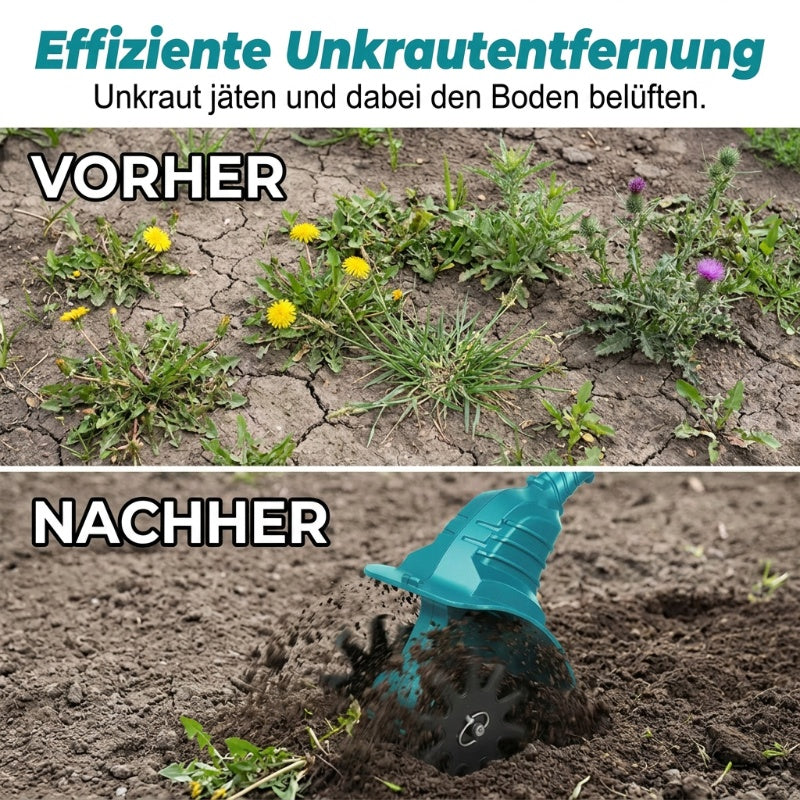 Kabellose elektrische Gartenfräse und Kultivator