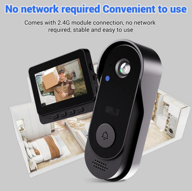 🔥Early Black Friday – Deals starten jetzt!💰🔔 Intelligente kabellose Video-Türklingel mit 1080P HD & 170° Weitwinkel – IP65-Wetterschutz für dein Zuhause