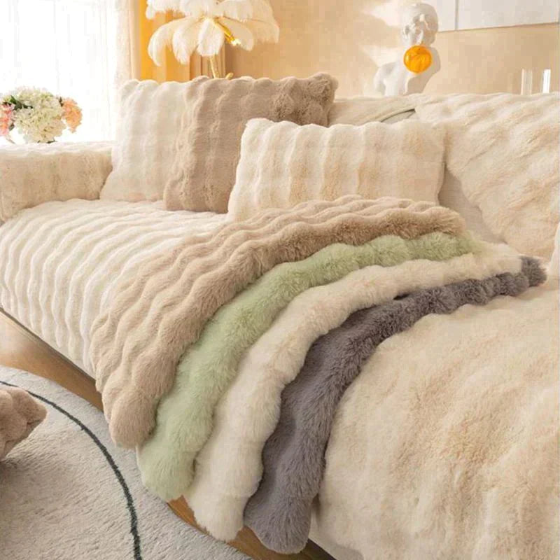 🔥 Black Friday - 60 % Rabatt zum Tiefstpreis! 🔥Sofaschoner aus verdicktem Kaninchenplüsch
