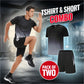 Sport-Set für Herren mit T-Shirt & Shorts – atmungsaktiv & schnelltrocknend