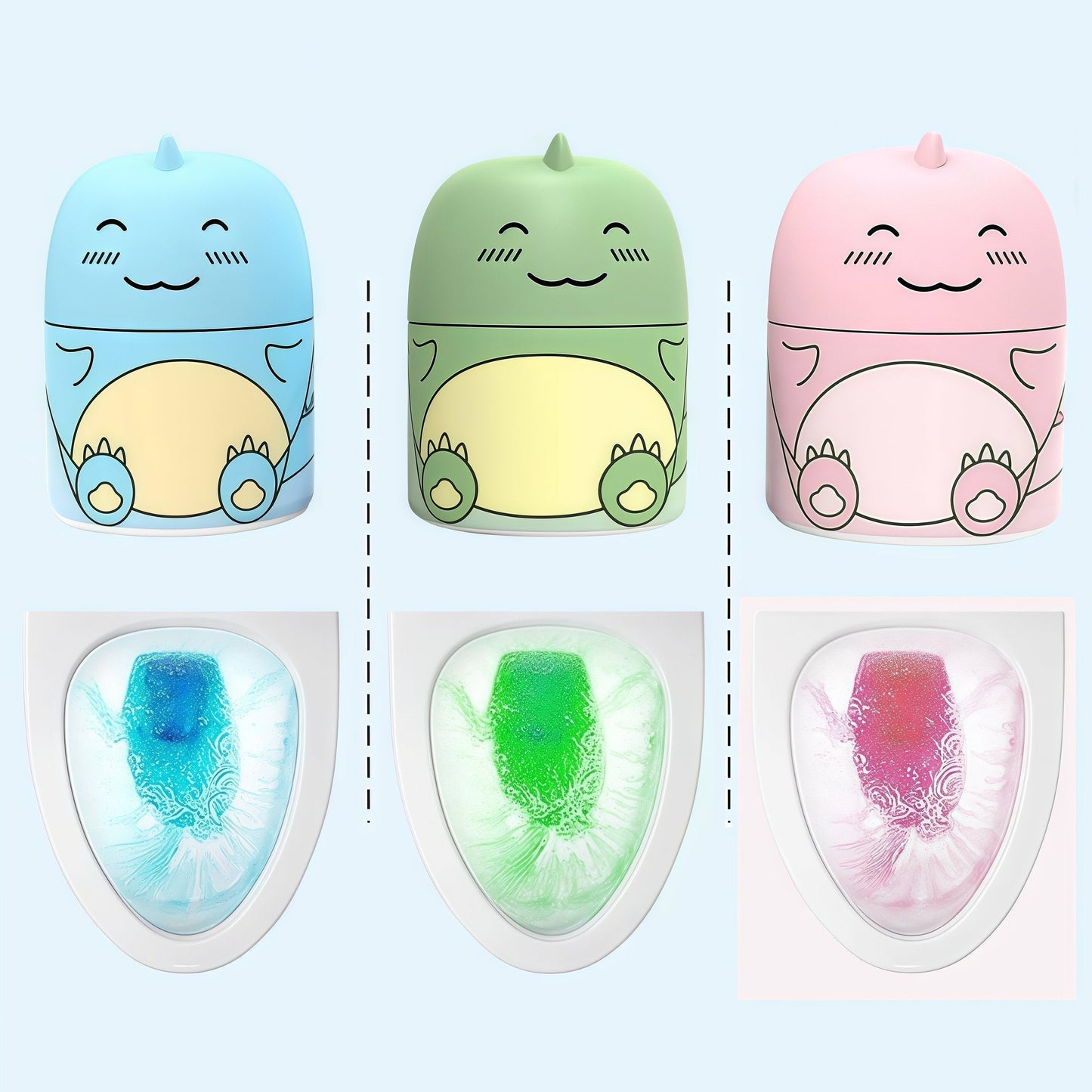 🚽💙 WC-Reiniger Tabs – Automatische Reinigung, Entkalkend & Geruchsneutralisierend, Frischer Duft