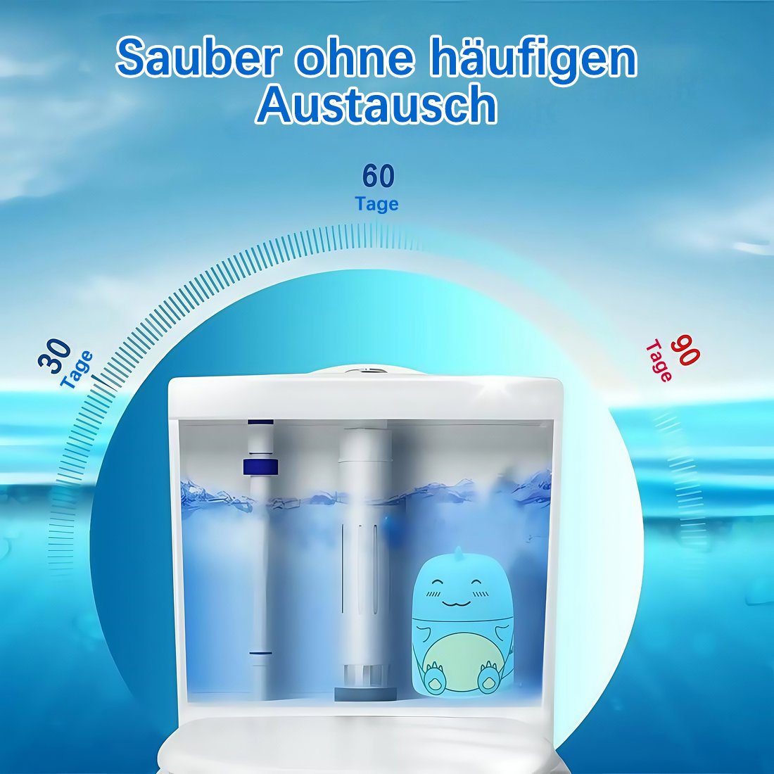 🚽💙 WC-Reiniger Tabs – Automatische Reinigung, Entkalkend & Geruchsneutralisierend, Frischer Duft
