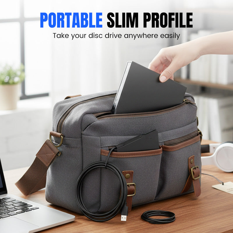 📢 50 % RABATT !! 💿 USB-Externes CD/DVD-Laufwerk – Plug & Play für alte Fotos, Musik & Dateien (ohne Laufwerk am Laptop?) ✨