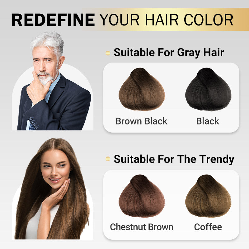 🔥10er-Packung Haarfärbecreme mit Pflanzenextrakten, die das Haar nicht schädigt