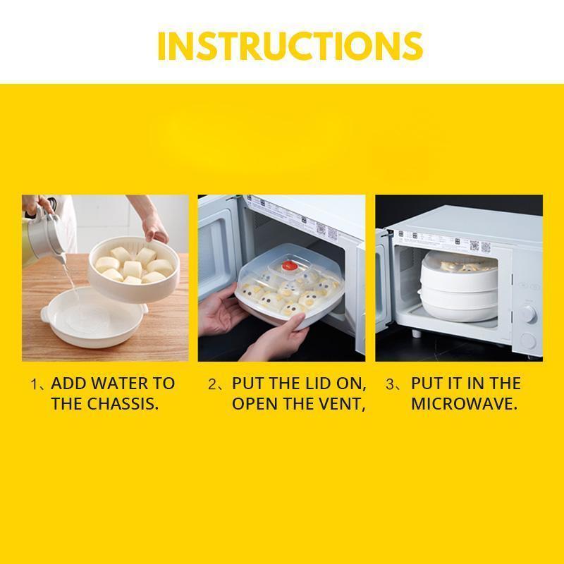 🔥Black-Friday-Mega-Angebot – 50 % Rabatt!🔥Mikrowellenherd-Dampfgarer