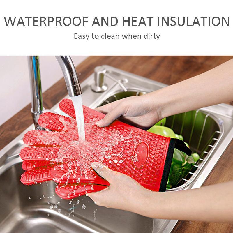 Ofen- und Mikrowellenhandschuhe, Hitzeschutz, 1 Paar