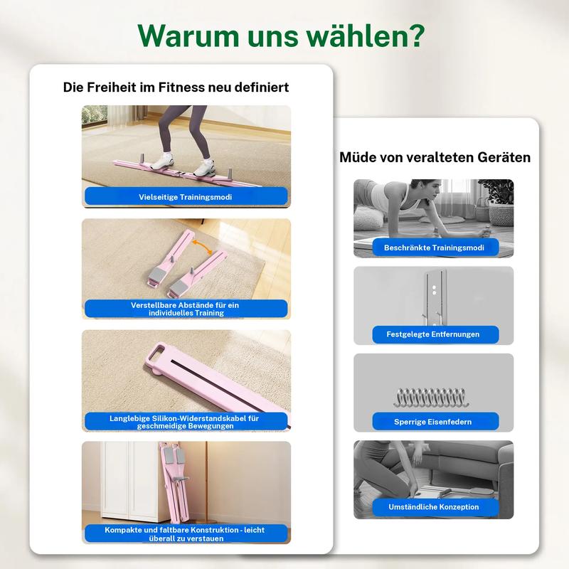 🏋️ 2-in-1 Bein- und Bauchtrainer für Zuhause – Core-Stabilität & gezieltes Muskeltraining