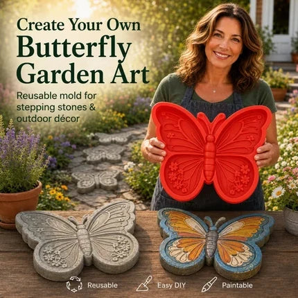 🌻 50 % Rabatt! 🌿Pflasterform für den Garten – DIY-Betonform für dekorative Wege & Trittsteine