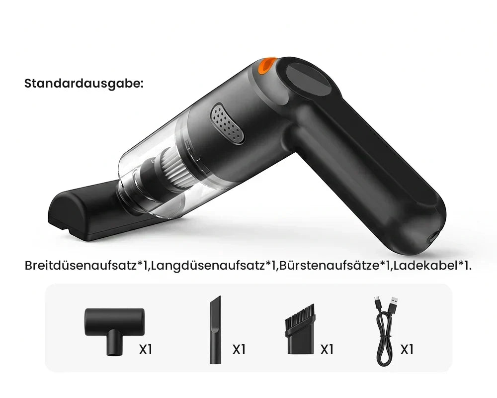 ⚡ 50% Rabatt! 🚗💨Kabelloser Handstaubsauger – 10000 Pa & 30 Min. Laufzeit, waschbarer HEPA-Filter