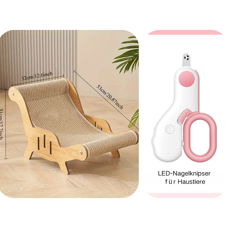 🐱 50% RABATT! ✨ 2-in-1-Kratzbaum aus Sisal – Neuheit 2026 – Platzsparend, Langlebig & Perfekt zum Krallenwetzen 🏠