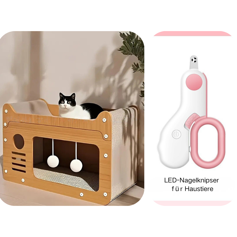 🐱 50% RABATT! ✨ 2-in-1-Kratzbaum aus Sisal – Neuheit 2026 – Platzsparend, Langlebig & Perfekt zum Krallenwetzen 🏠