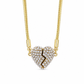 ❤️ 50 % Rabatt! ✨Elegante Herz Halskette mit Zirkonia – Minimalistischer Damen Schmuck mit Magnetverschluss