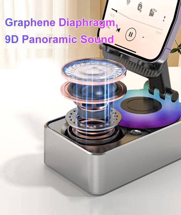 🔥 Sonderangebot: 50 % Rabatt 🔥 Bluetooth-Audio-Handyhalterung 🎵🔋 Für Smartphones und Tablets