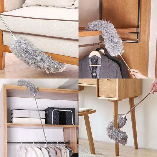 🧹 50 % Rabatt! Teleskop-Staubwedel – Ausziehbarer Staubfänger für Decken, Ecken & schwer erreichbare Stellen