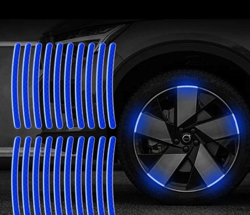 Reflektierende Auto-Felgenaufkleber（Kaufen Sie 2 genug für das Vorderrad Kaufen Sie 4 für das ganze Auto）