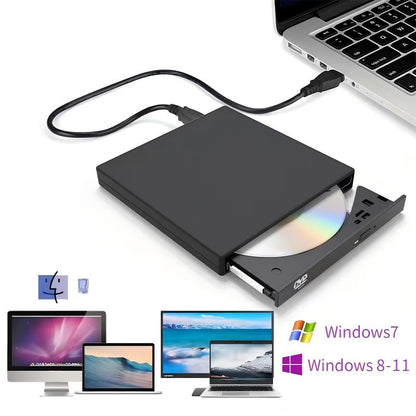 📢 50 % RABATT !! 💿 USB-Externes CD/DVD-Laufwerk – Plug & Play für alte Fotos, Musik & Dateien (ohne Laufwerk am Laptop?) ✨