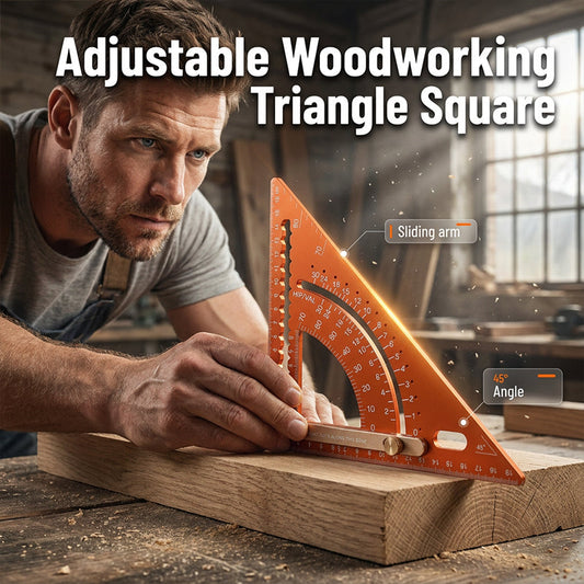 📐 Aluminium-Winkel – einstellbarer Schmiegewinkel für präzises Anreißen im Holzbau & Schreinerhandwerk 🔨