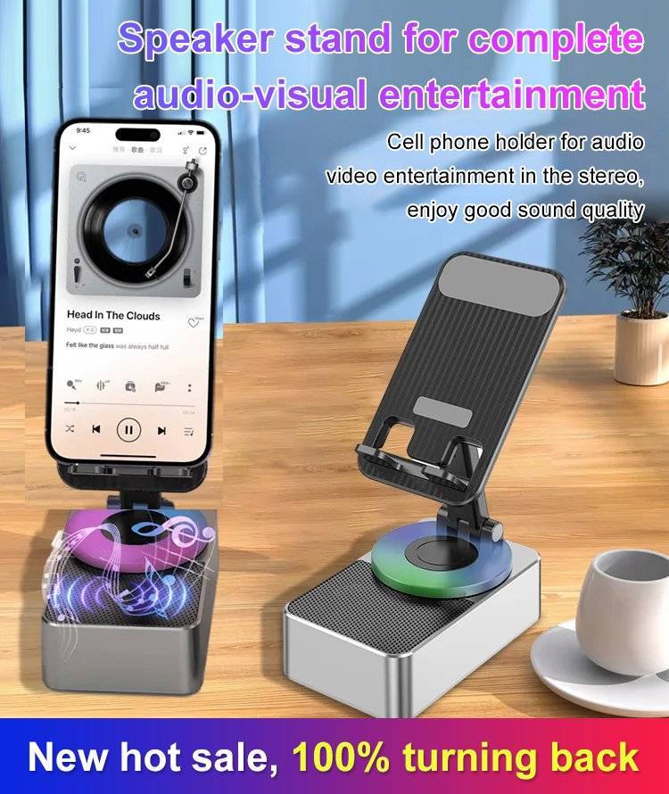 🔥 Sonderangebot: 50 % Rabatt 🔥 Bluetooth-Audio-Handyhalterung 🎵🔋 Für Smartphones und Tablets