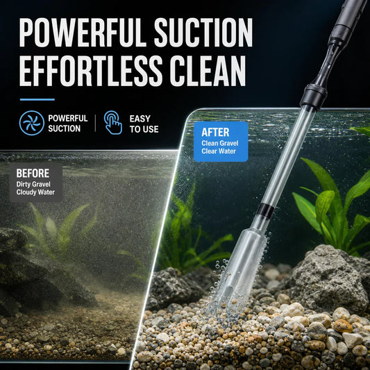 🐠 50 % RABATT! 🔥 Elektrischer Aquarienkiesreiniger – mühelose Reinigung von Kies & Bodengrund – saugt Schmutz, Futterreste & Ablagerungen zuverlässig ab – ideal für Süß- & Salzwasseraquarien – spart Zeit & schont die Wasserqualität