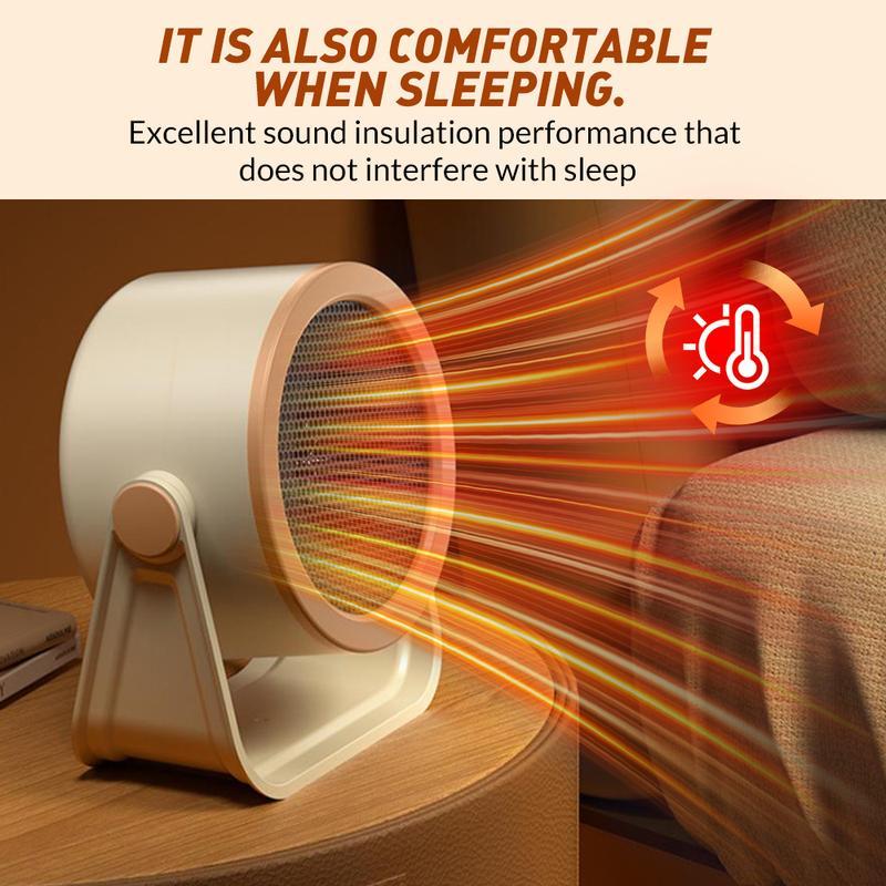 🔥 50% RABATT! 🔥 Mini-Tisch-Heizlüfter – schnelle Wärme für Büro, Schlafzimmer & Schreibtisch, kompakt & leise