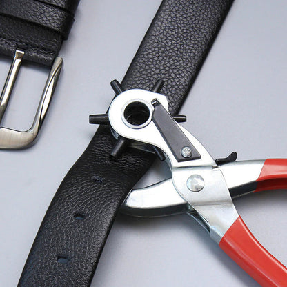 🔧 Multifunktions-Lochzange für Gürtel & Leder – runde, flache & ovale Löcher, ideal für Handwerker & Heimwerker 🛠️