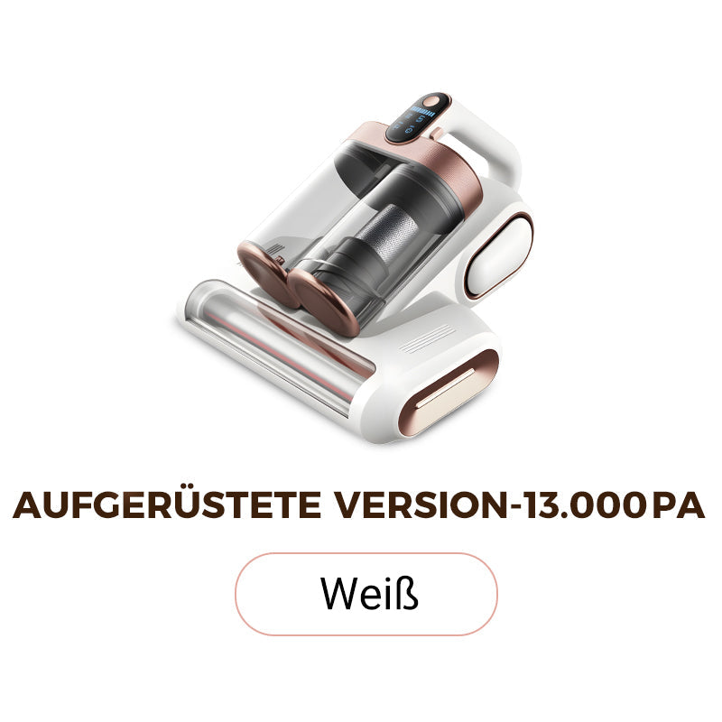Staub- und Milbenentferner mit Doppelkamm-Filter – Starker Saugkraft, UV-Licht und Vibrationsbürste für Hygiene & Reinigung