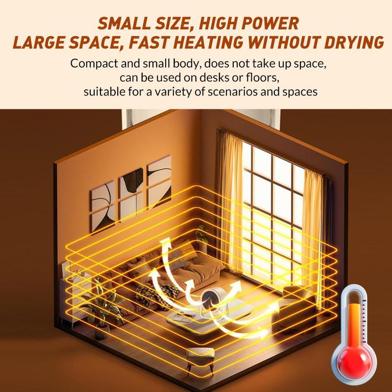 🔥 50% RABATT! 🔥 Mini-Tisch-Heizlüfter – schnelle Wärme für Büro, Schlafzimmer & Schreibtisch, kompakt & leise