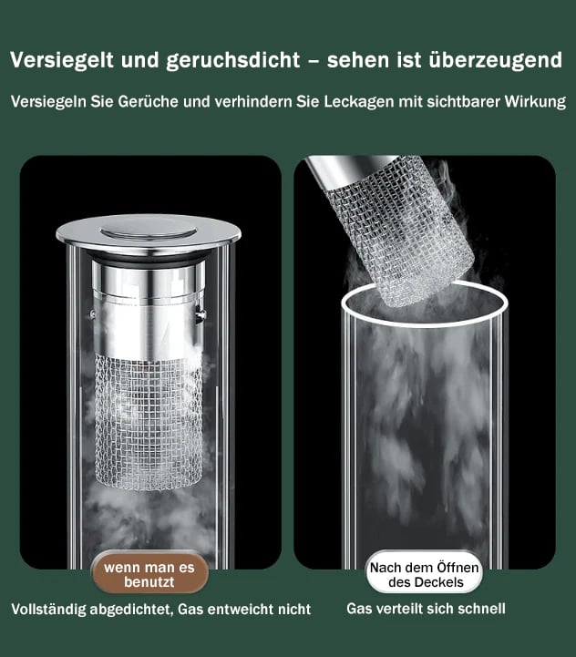 📢📢Letzter Tag – 50 % Rabatt!! ⏰Bajonett-Ablaufventil für Waschbecken – Edelstahl, geruchsdicht, herausnehmbares Sieb – schützt vor Mücken & Gerüchen