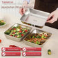 🎁【1+1 gratis】 Quadratische Platte aus Edelstahl (mit Deckel)