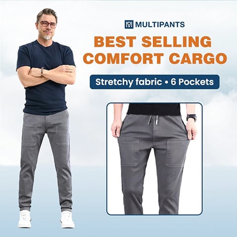 🔥SCHÖNER SALE: 51 % RABATT🥰 MultiPants – strapazierfähige Cargohose mit hoher Elastizität und mehreren Taschen