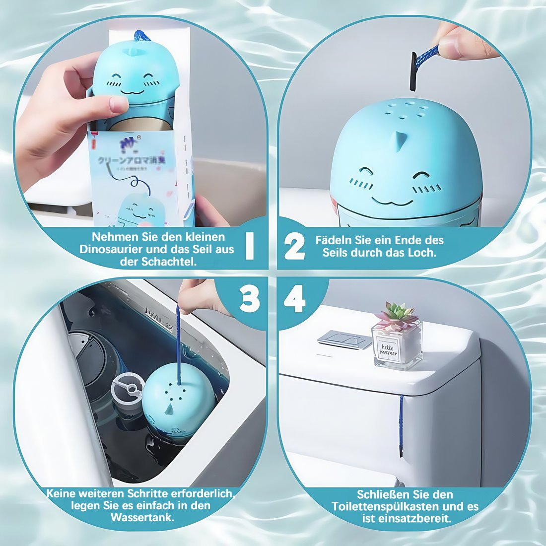 🚽💙 WC-Reiniger Tabs – Automatische Reinigung, Entkalkend & Geruchsneutralisierend, Frischer Duft