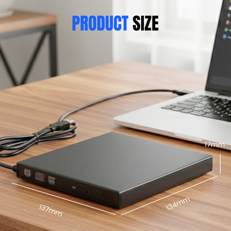 📢 50 % RABATT !! 💿 USB-Externes CD/DVD-Laufwerk – Plug & Play für alte Fotos, Musik & Dateien (ohne Laufwerk am Laptop?) ✨