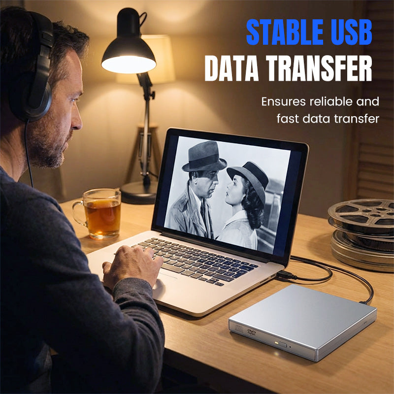 📢 50 % RABATT !! 💿 USB-Externes CD/DVD-Laufwerk – Plug & Play für alte Fotos, Musik & Dateien (ohne Laufwerk am Laptop?) ✨