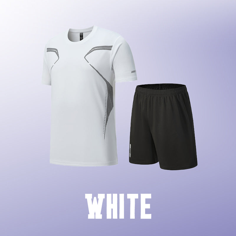 Sport-Set für Herren mit T-Shirt & Shorts – atmungsaktiv & schnelltrocknend